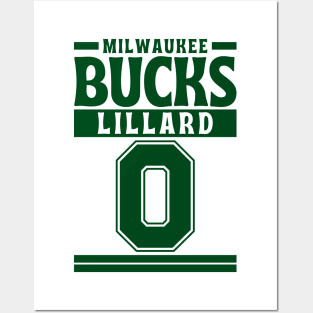 Milwaukee Bucks Lillard 0 Limited Edition Posters and Art